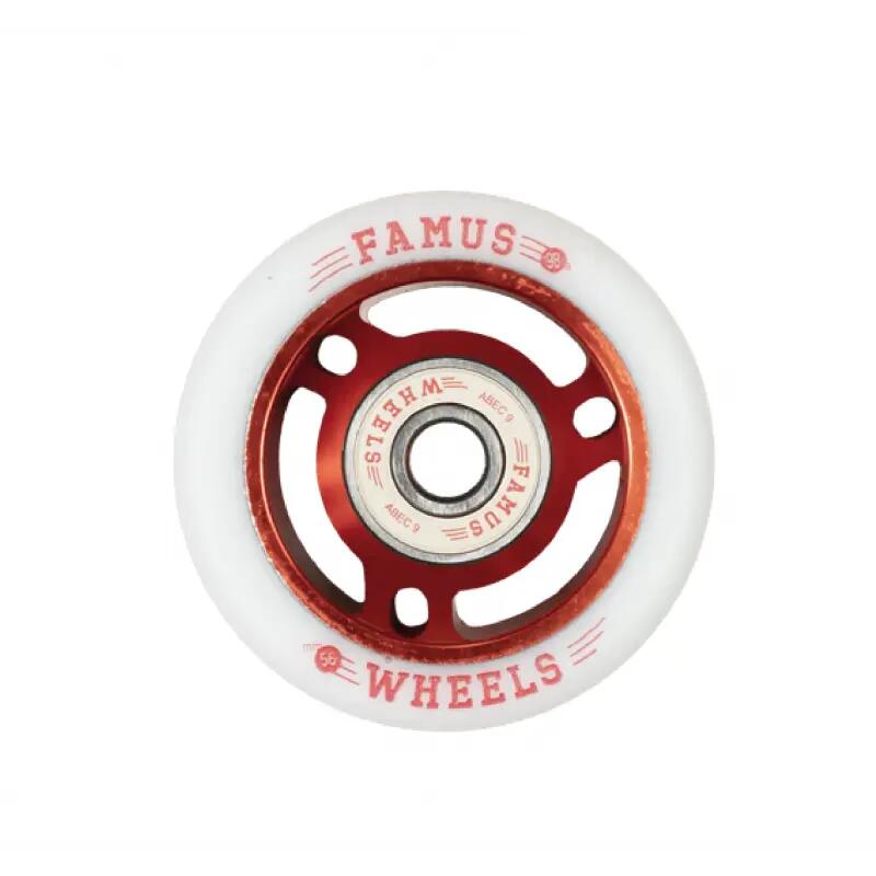 FAMUS Rad QUAD Rot Weiß [x8] 2/4