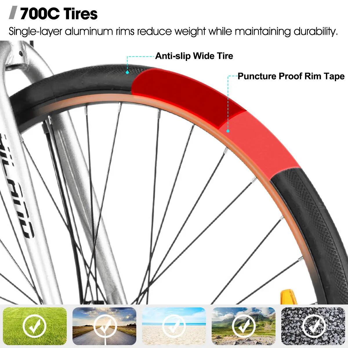 Damen Herren Trekkingrad 28 Zoll 7-Gang Aluminium Scheibenbremse Clifford 2/7