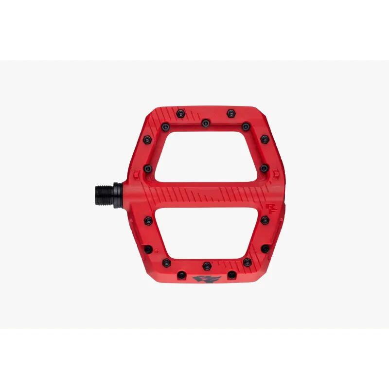 Pedale Race Face Chester Pedal 24 (2025), 115 x 110 mm, material compozit, rosu