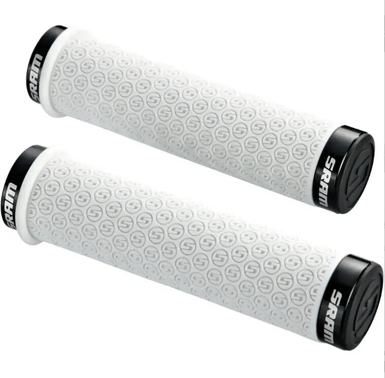 Manere mansoane gripuri SRAM Locking Grips DH, lungime 139mm, alb