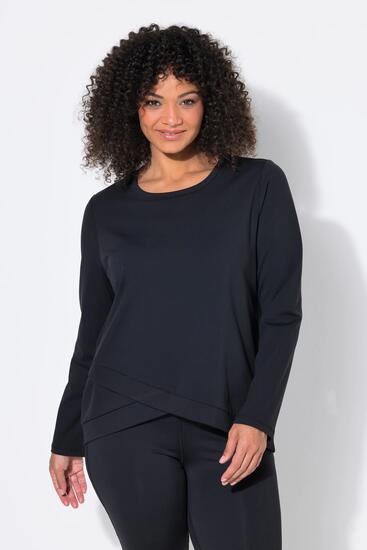 Damen Yoga-Shirt Slim Rundhals Langarm