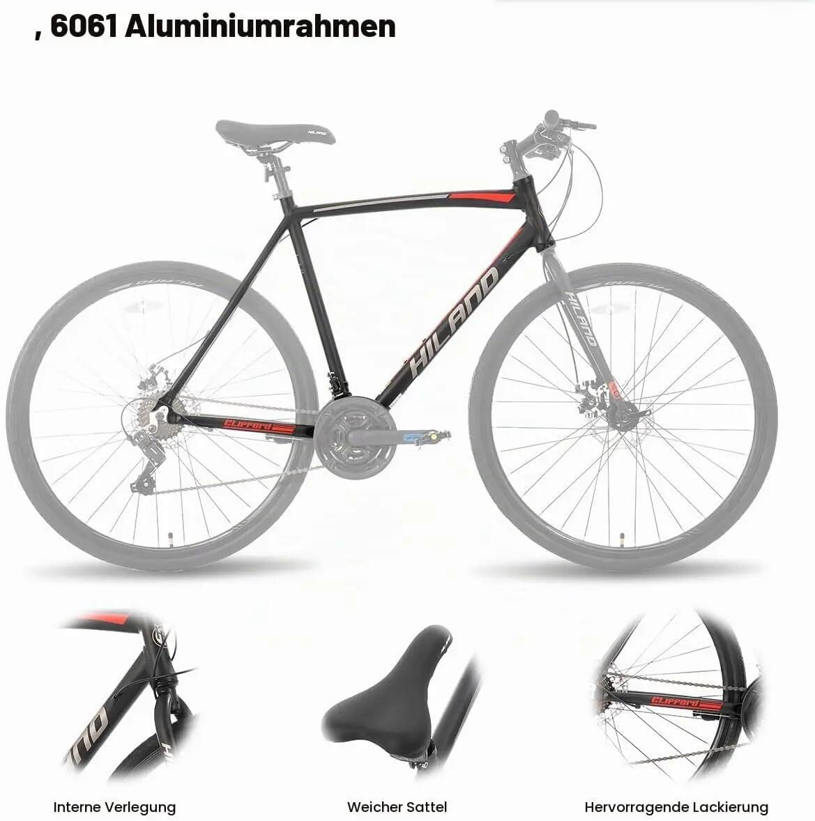 Hombre Bicicleta de Carretera 28 Pulgadas 21 Velocidades Disco 700C 2/7