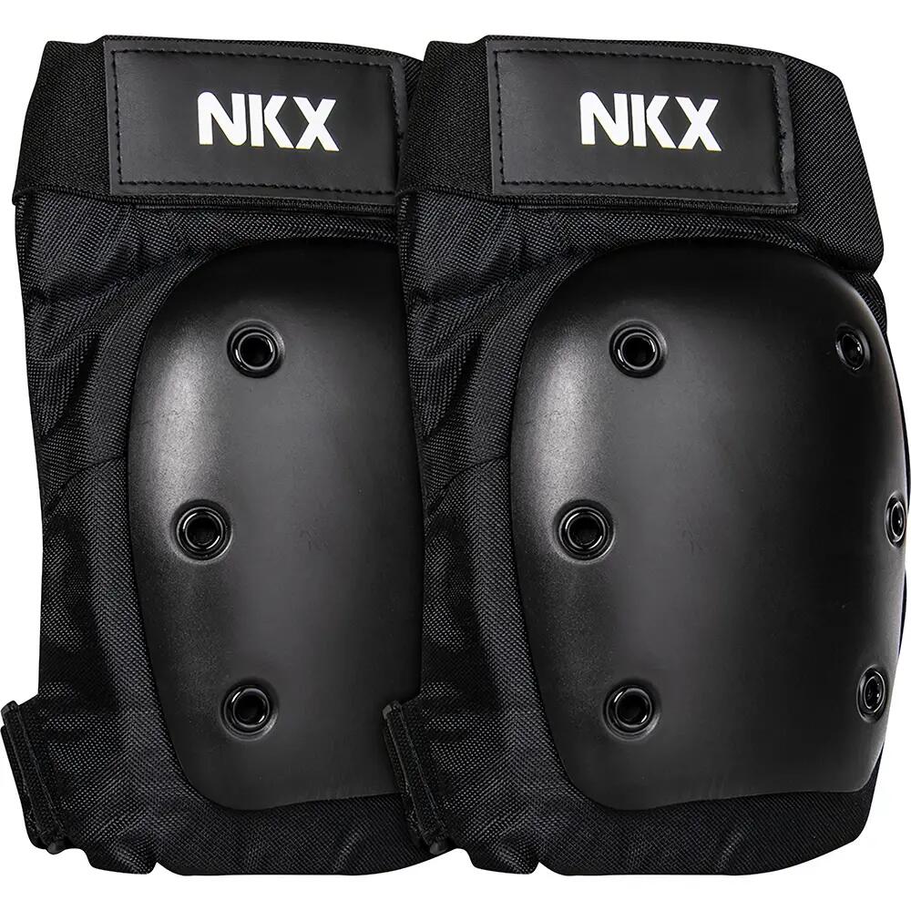 NKX Knieschoner Pro Knie Schwarzer Knieschutz mit harter Aufprallkappe 1/4