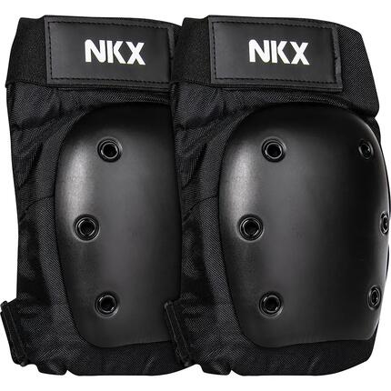 NKX Knieschoner Pro Knie Schwarzer Knieschutz mit harter Aufprallkappe