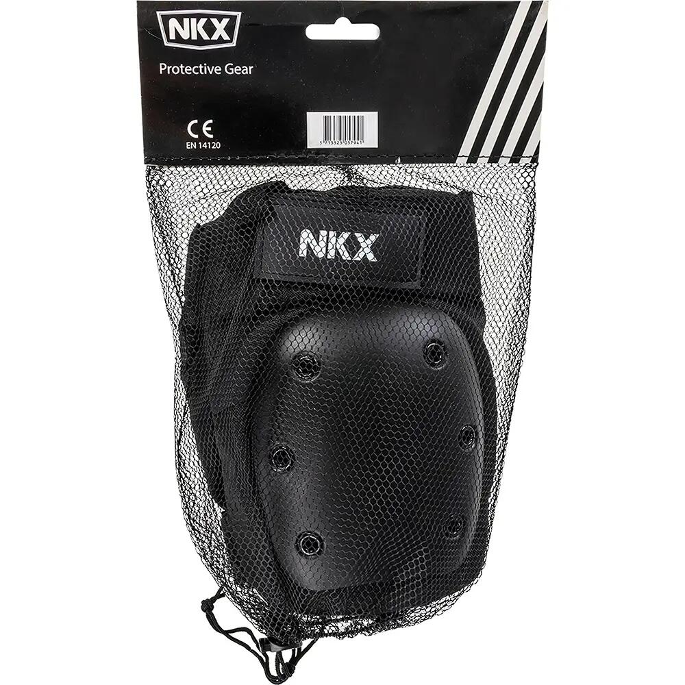 NKX Knieschoner Pro Knie Schwarzer Knieschutz mit harter Aufprallkappe 3/4