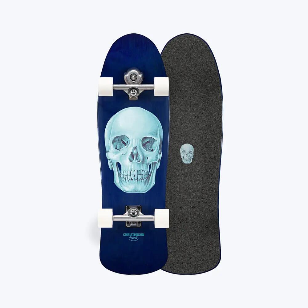 Surfskate - skateboarding - High performance surftrainer - Skalle 34" - bleu 2/4