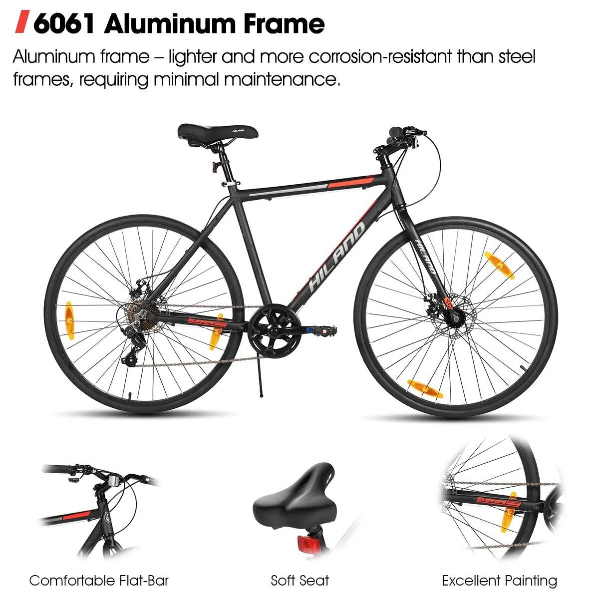 Damen Herren Trekkingrad 28 Zoll 7-Gang Aluminium Scheibenbremse Clifford 4/7