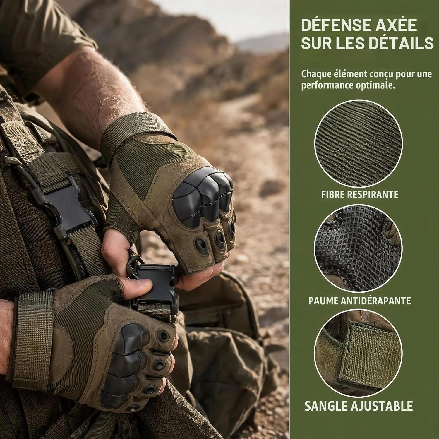 Gants de cyclisme sans doigts — antidérapants et respirants, dotés d'un design d 6/7
