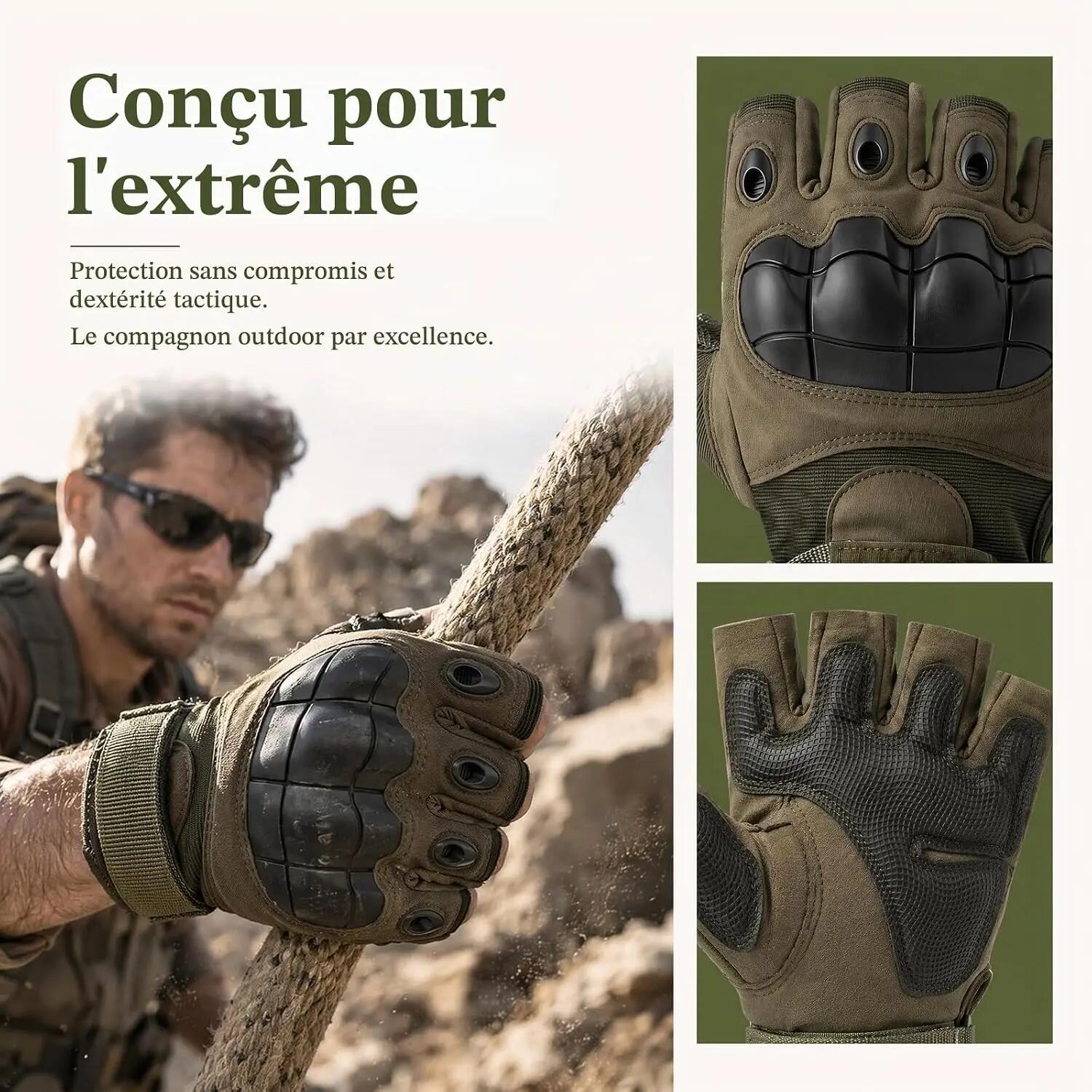Gants de cyclisme sans doigts — antidérapants et respirants, dotés d'un design d 4/7