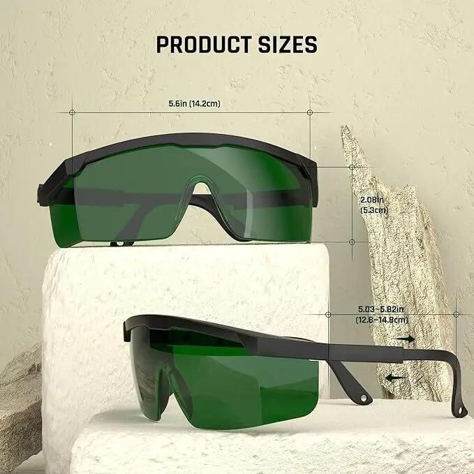 Lunettes de protection laser 200-2000 nm, lunettes de protection 3/6