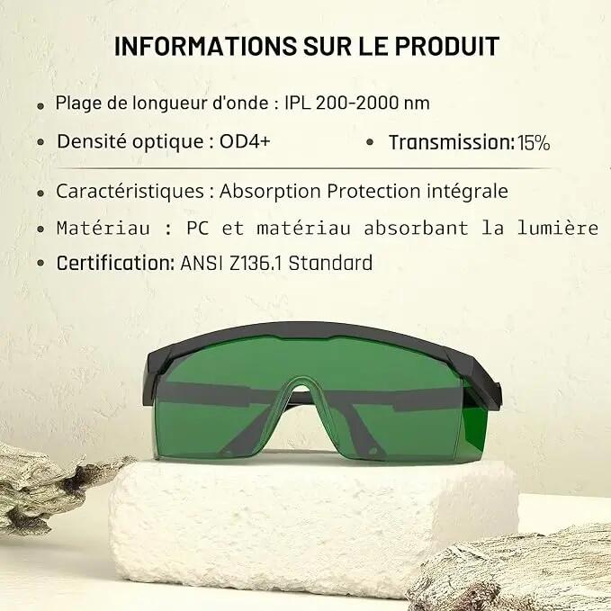 Lunettes de protection laser 200-2000 nm, lunettes de protection 2/6