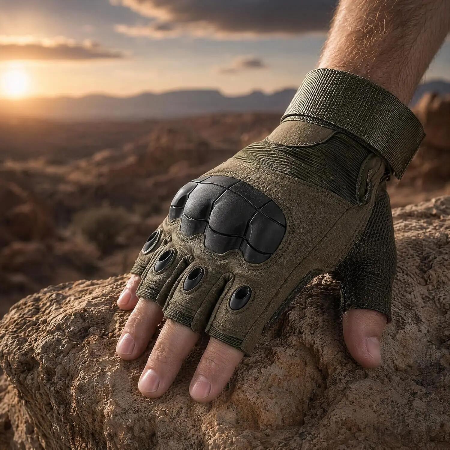 Gants de cyclisme sans doigts — antidérapants et respirants, dotés d'un design d 3/7
