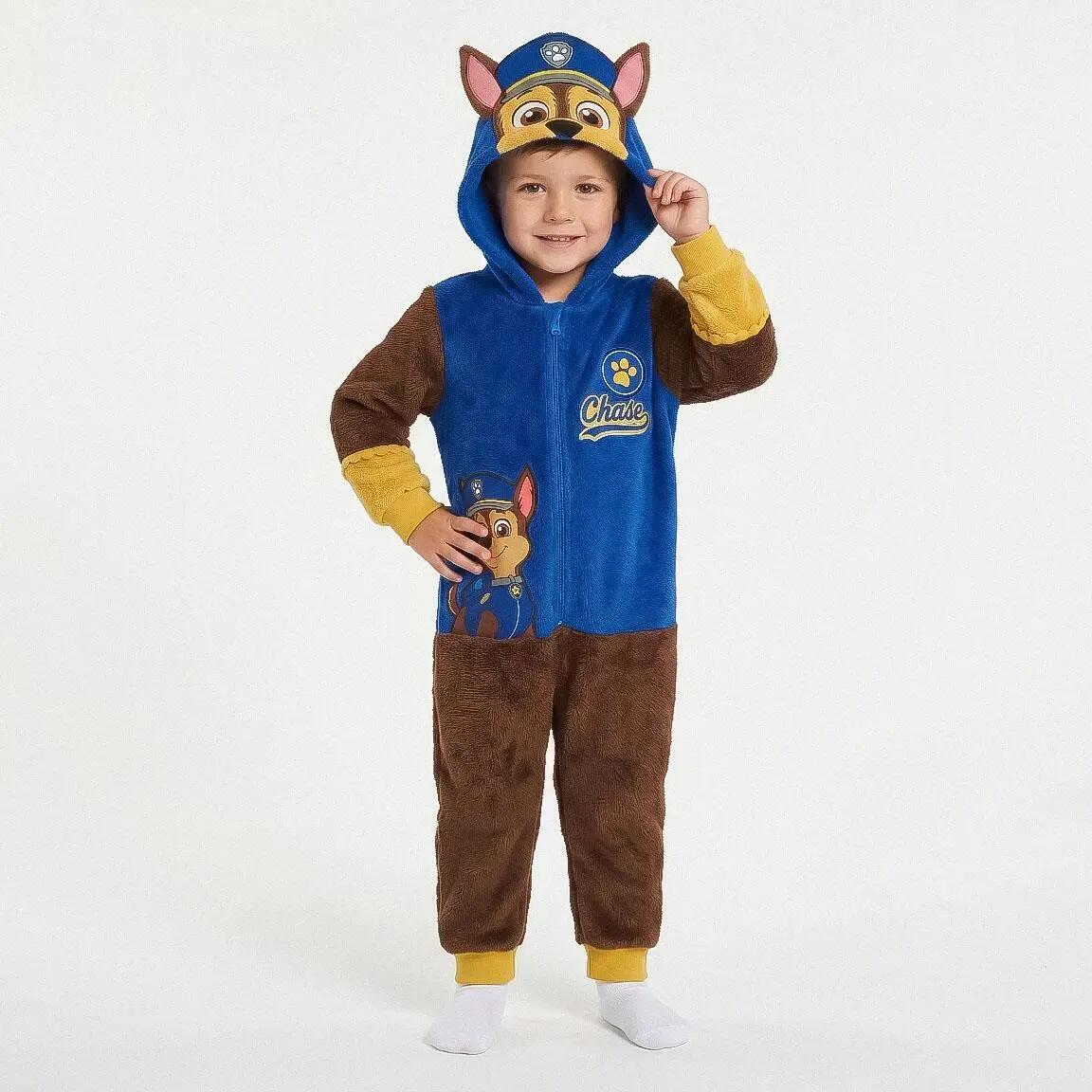 Pyjama Long Enfant Paw Patrol Deux Pièces en Polyester Bleu 4/6