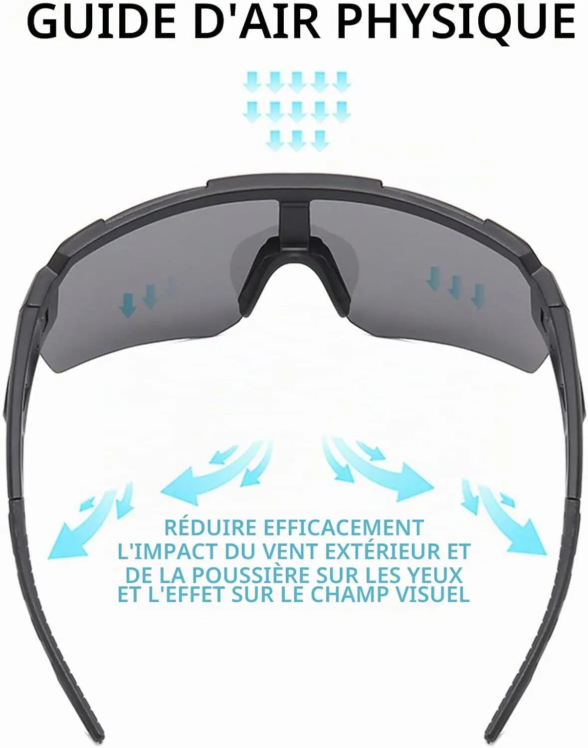 Lunettes de soleil de sport polarisées pour hommes et femmes – Protection UV400 6/7
