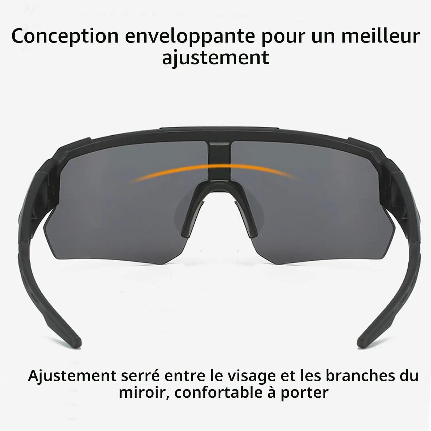 Lunettes de soleil de sport polarisées pour hommes et femmes – Protection UV400 5/7