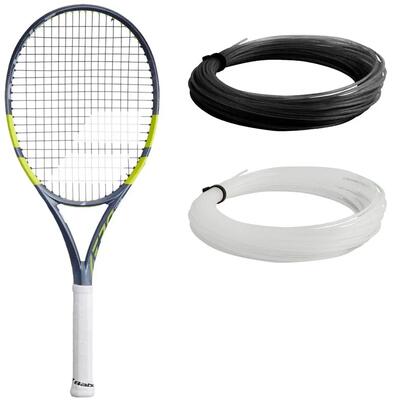 Tennisracket - volwassenen - pure aero team gen9 - grip l3 - grijs en fluo groen