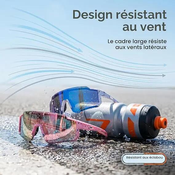 Lunettes de cyclisme pour hommes et femmes, protection UV400, lunettes de course 5/7