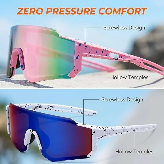 Lunettes de cyclisme pour hommes et femmes, protection UV400, lunettes de course 4/7