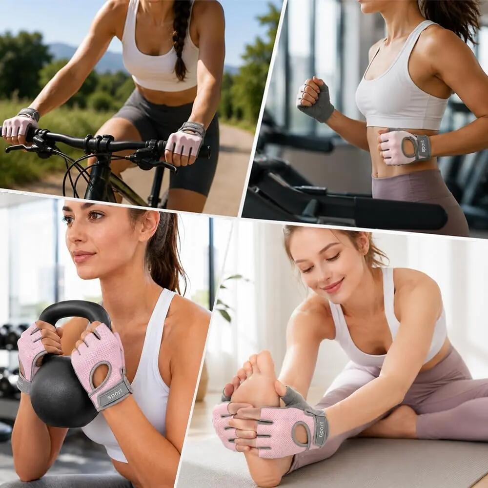 Gants de cyclisme unisexes pour hommes et femmes (VTT) – Mitaines avec rembourra 6/7
