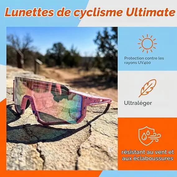 Lunettes de cyclisme pour hommes et femmes, protection UV400, lunettes de course 2/7