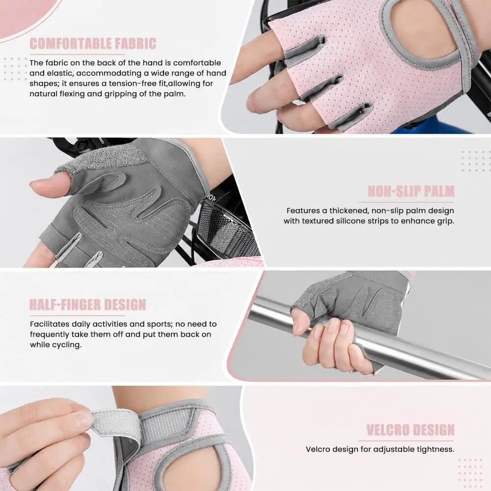 Gants de cyclisme unisexes pour hommes et femmes (VTT) – Mitaines avec rembourra 4/7