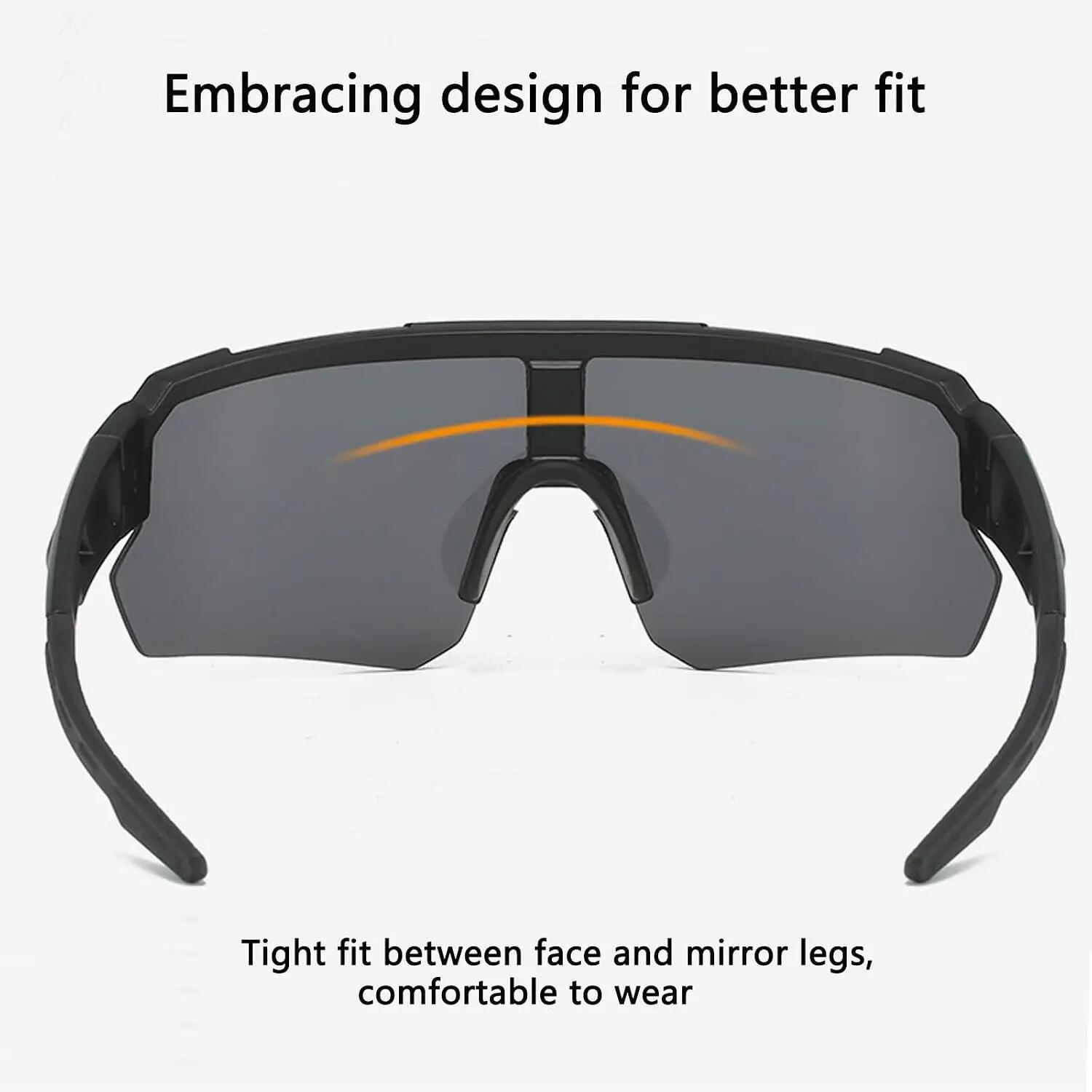 Lunettes de soleil de sport polarisées pour hommes et femmes – Protection UV400 4/7