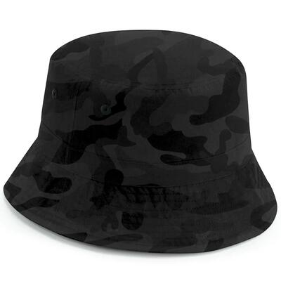Cappello da pescatore in poliestere riciclato Beechfield - Mightnight Camo
