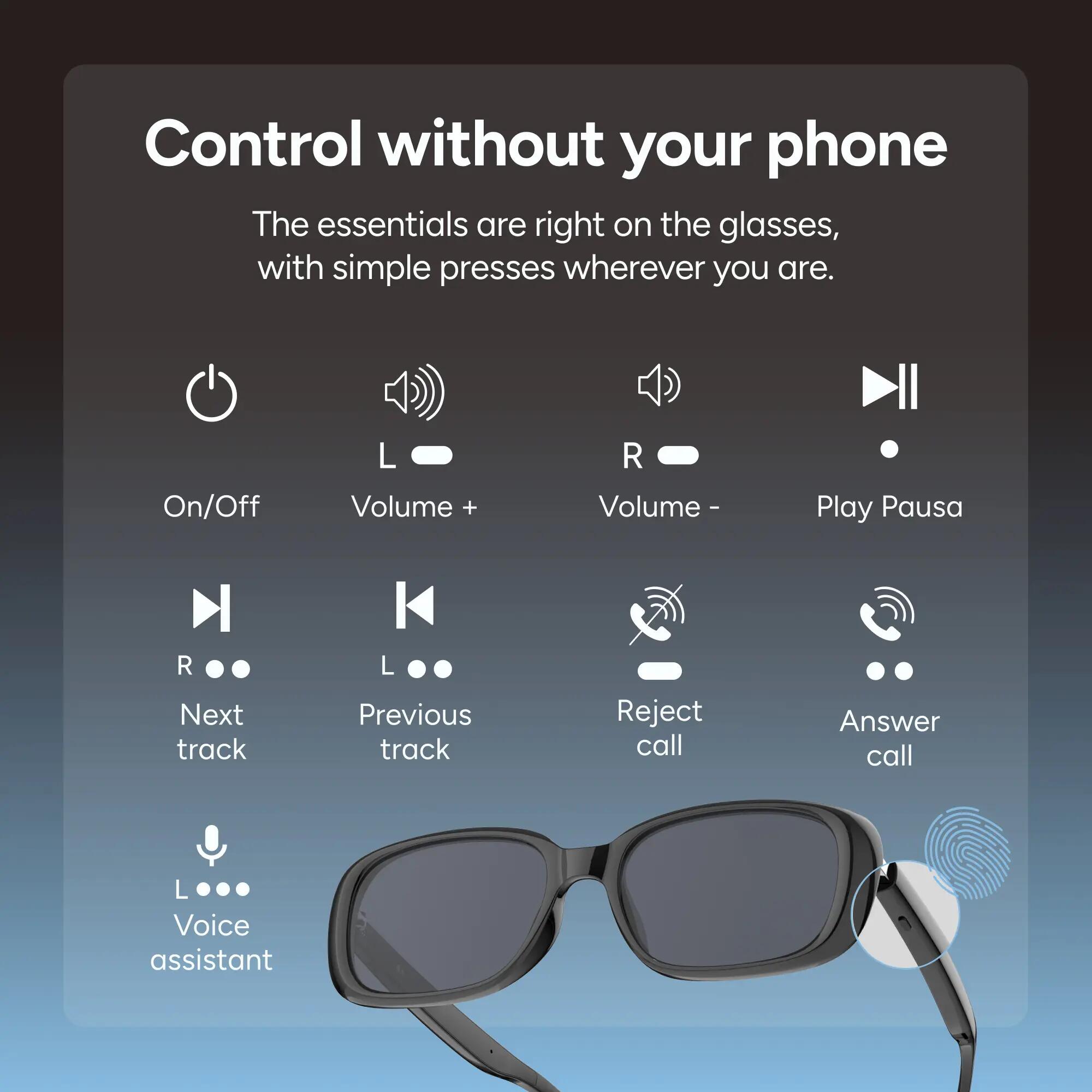 Lunettes connectées  Sonance avec audio 5/6