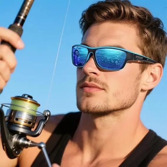 Lunettes de soleil sportives Perfectmiaoxuan pour hommes et femmes, polarisées, 2/6