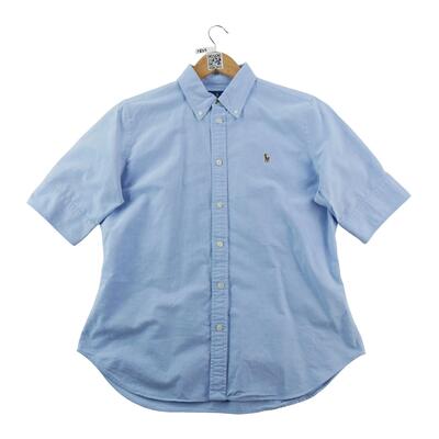 Classieke blouse dames slim fit blauw