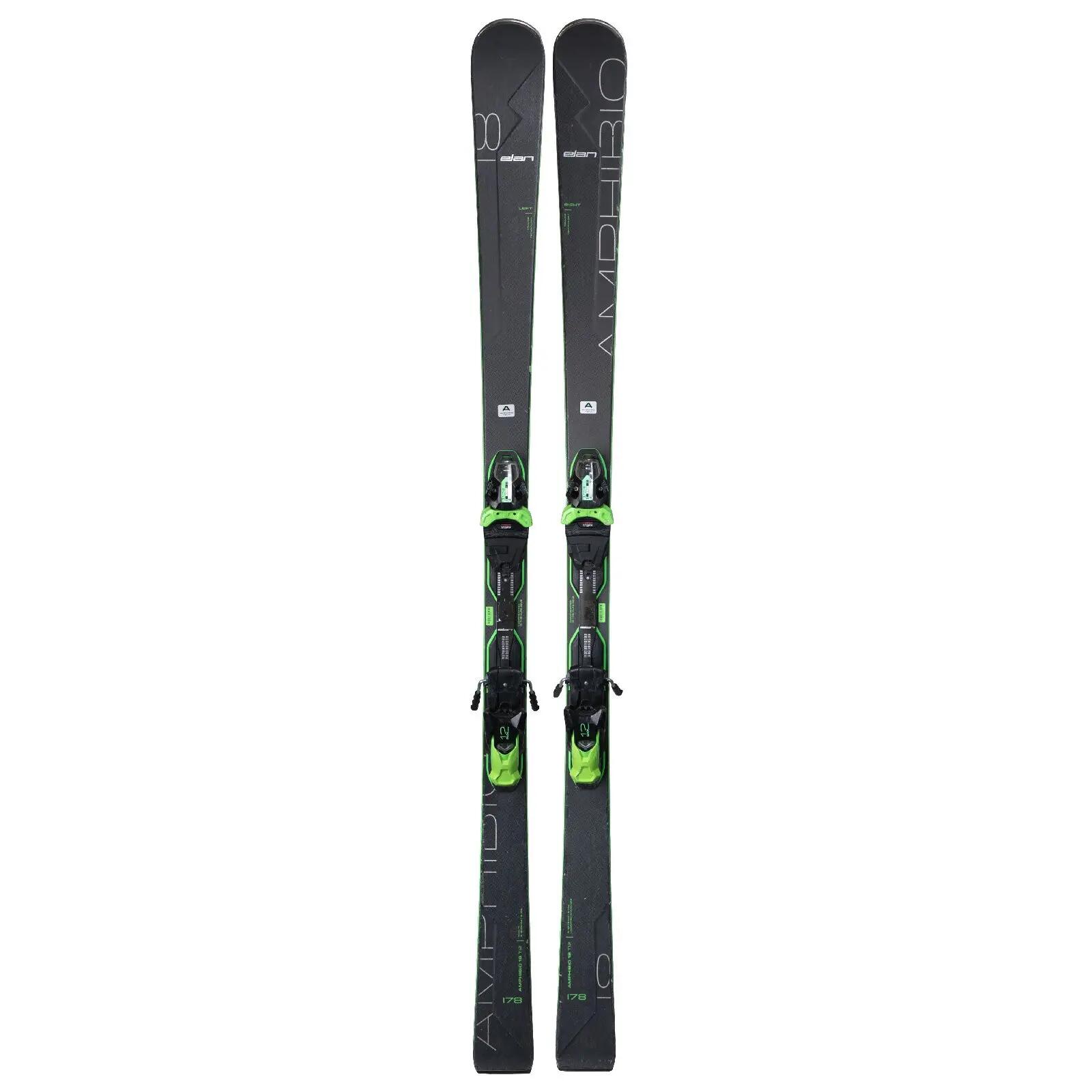 RECONDITIONNE - Ski Elan Amphibio 18 Ti 2 + Fixations 1/4
