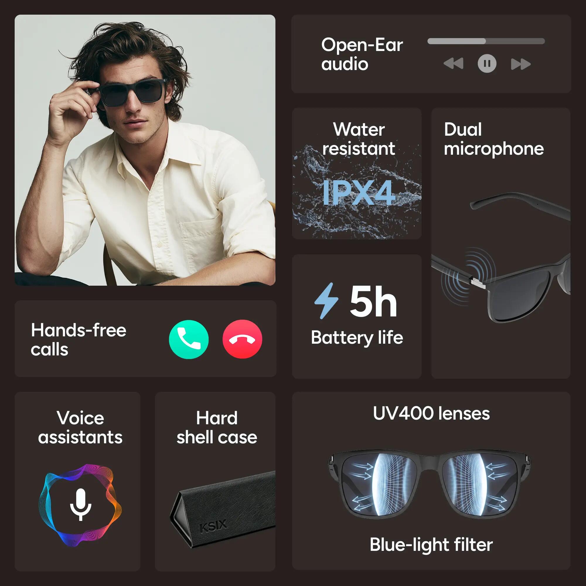 Gafas de sol con audio  Vibra 2/6
