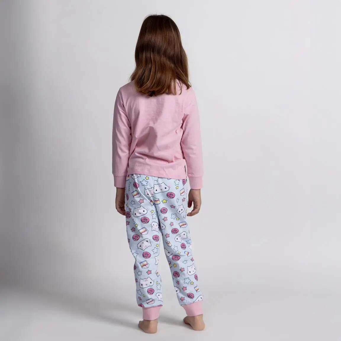 Pyjama Long Enfant Gabby's Dollhouse Deux Pièces en Coton Rose 5/6