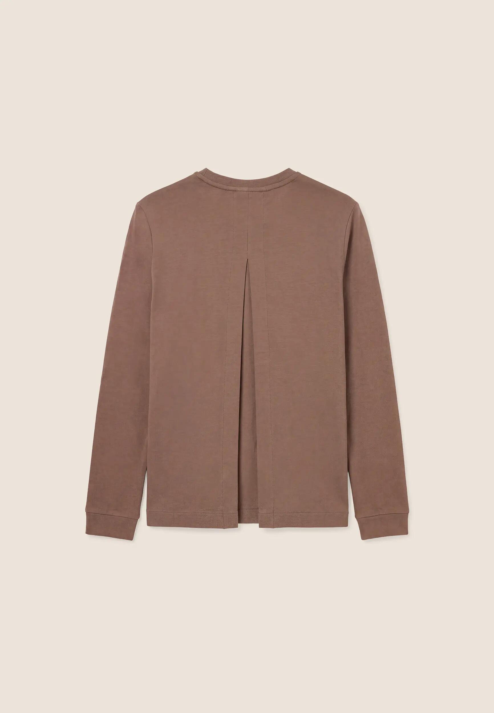 Sweat-shirt pour femmes à col rond avec fente au dos 2/3