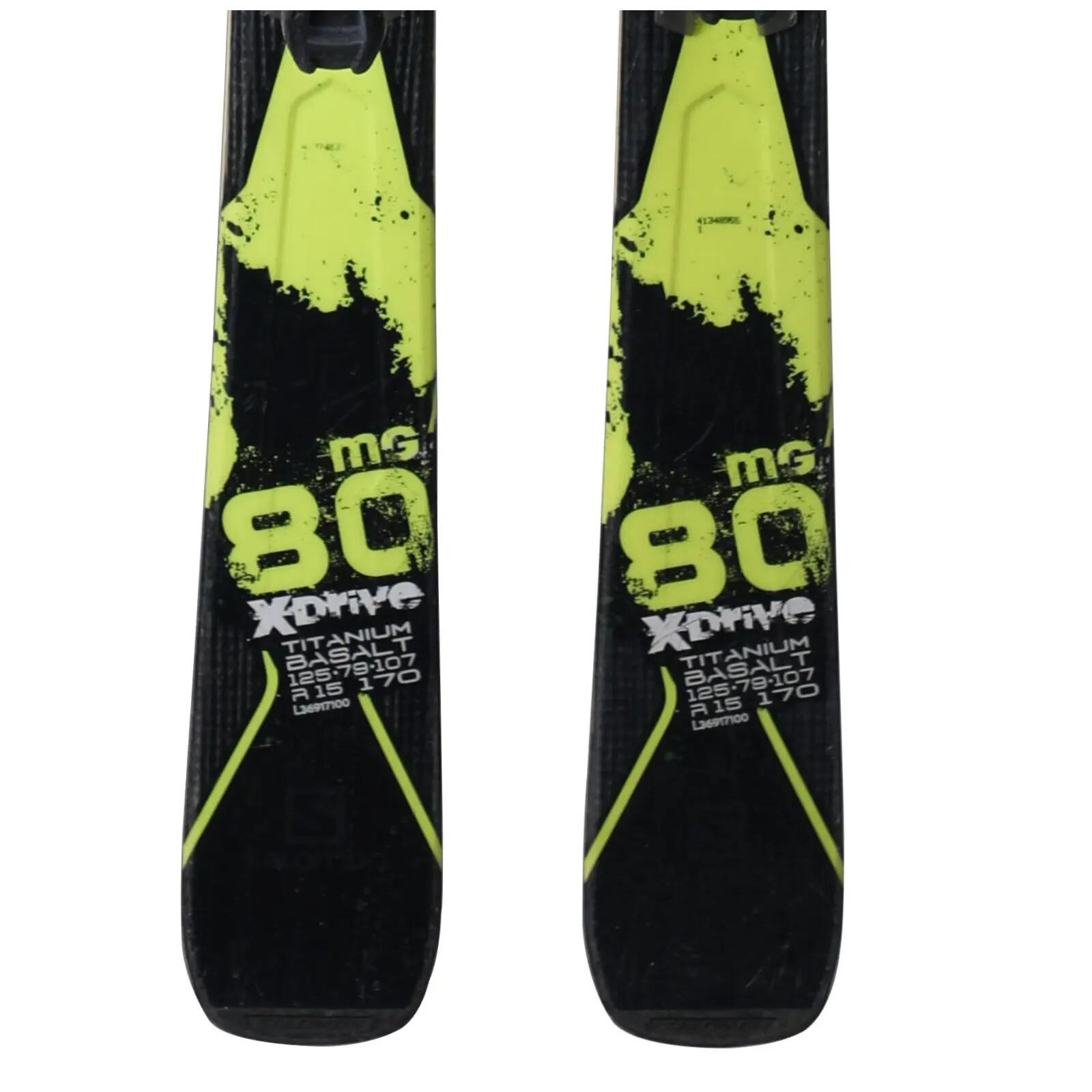 RECONDITIONNE - Ski Salomon X Drive 80 Mg + Fixations 4/4