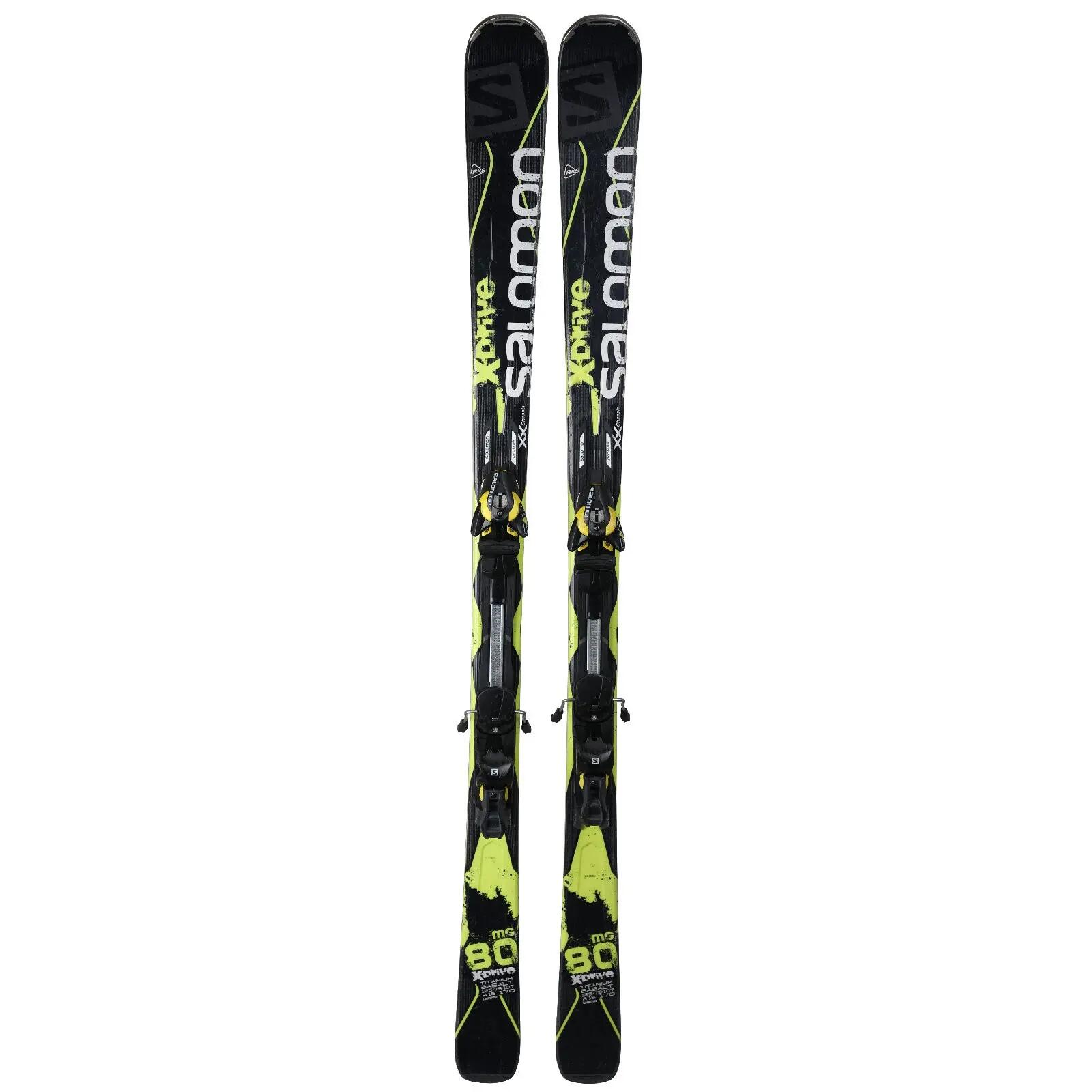 RECONDITIONNE - Ski Salomon X Drive 80 Mg + Fixations 2/4