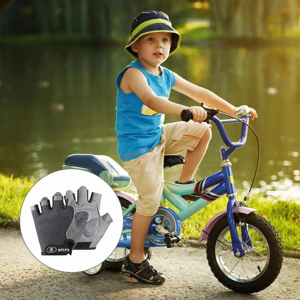 Gants de cyclisme pour enfants de 6 à 12 ans – Gants de sport antidérapants à do 6/6