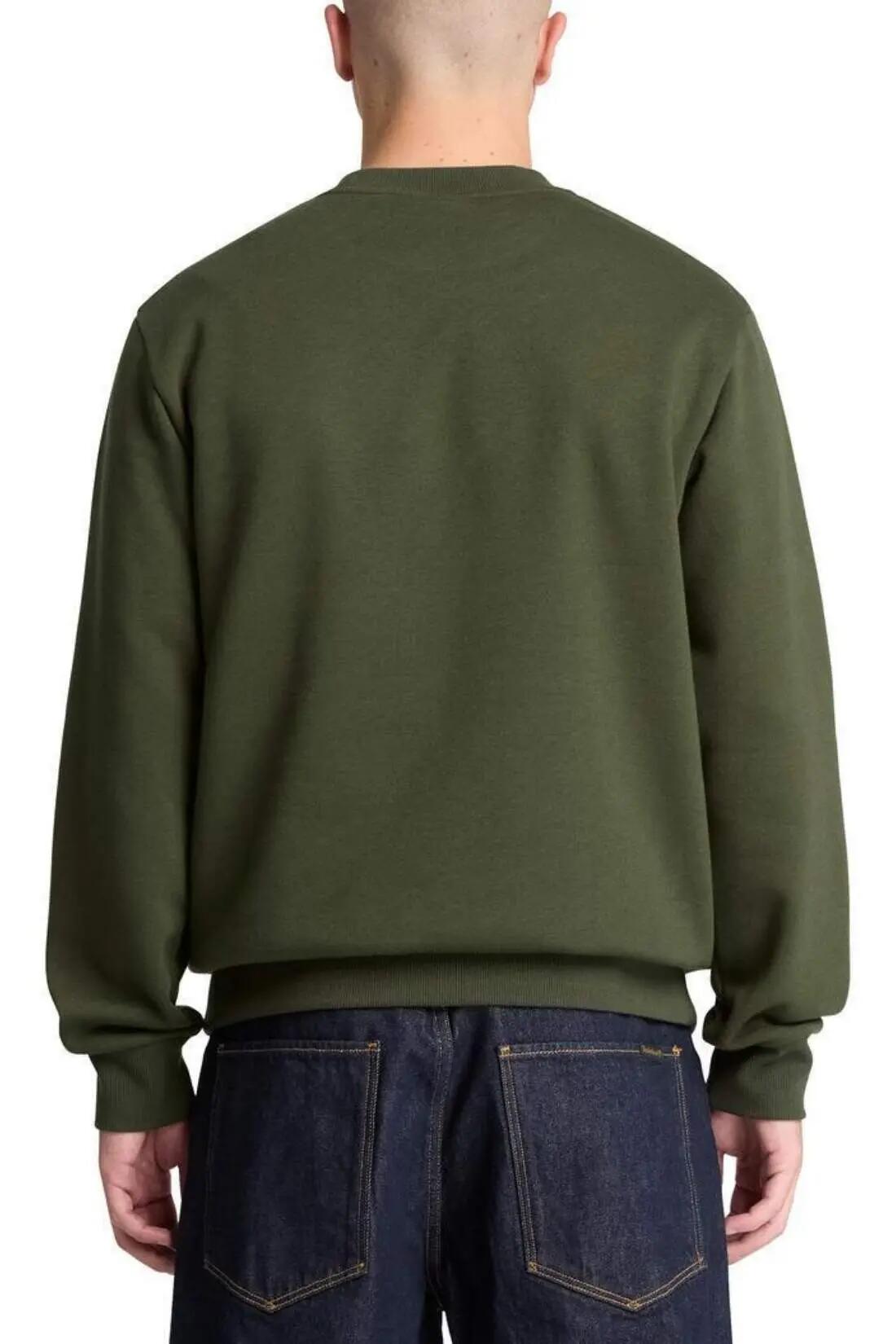 Herren - Sweatshirt - Rundhals, Regular Fit - Dunkelgrün 3/3