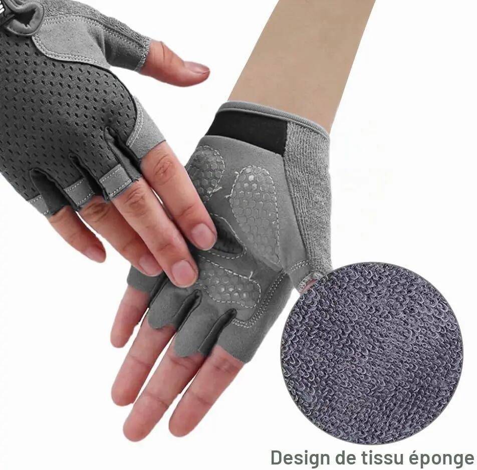 Gants de cyclisme pour enfants de 6 à 12 ans – Gants de sport antidérapants à do 3/6