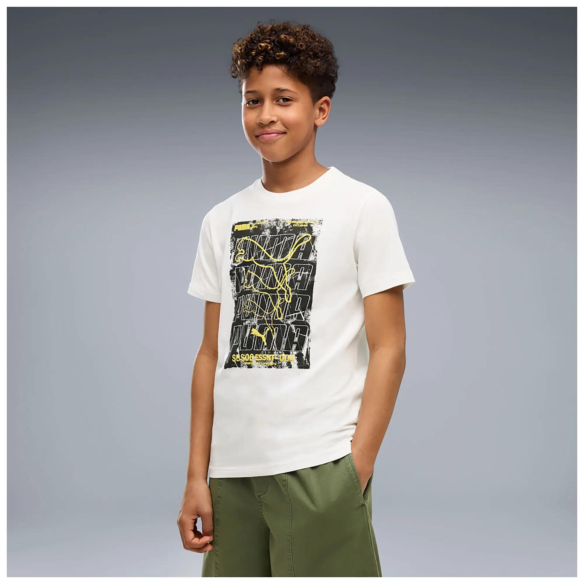 T-Shirt Puma Graphic Box Tee B Criança 2/4