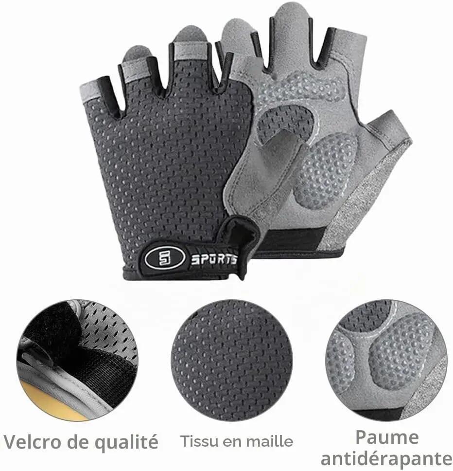 Gants de cyclisme pour enfants de 6 à 12 ans – Gants de sport antidérapants à do 2/6