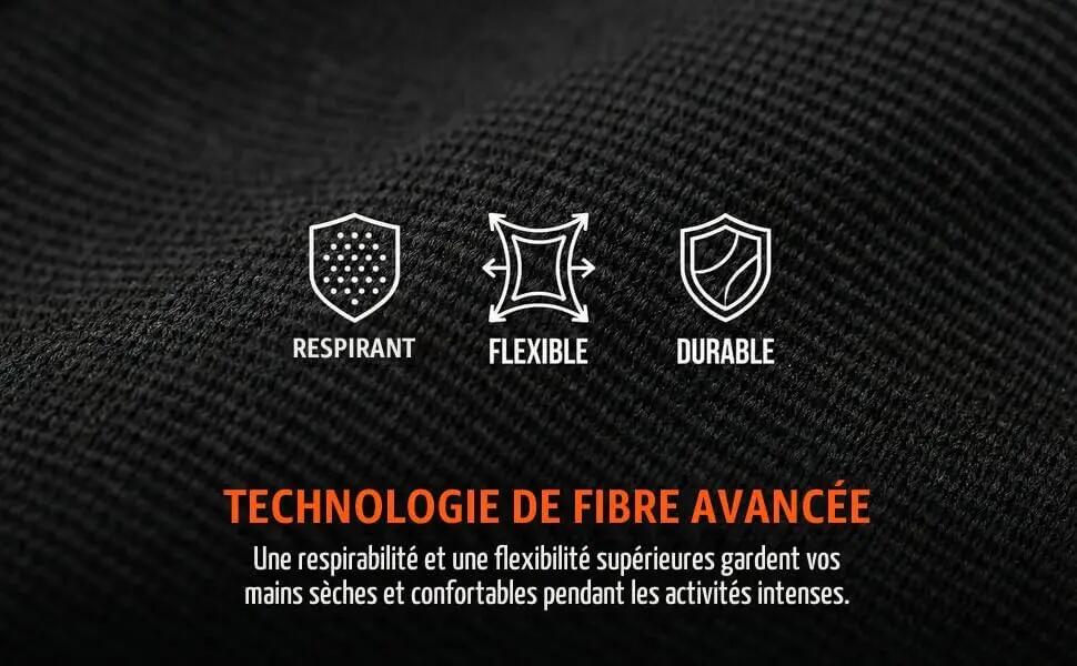 Gants de cyclisme sans doigts — antidérapants et respirants, dotés d'un design d 3/8