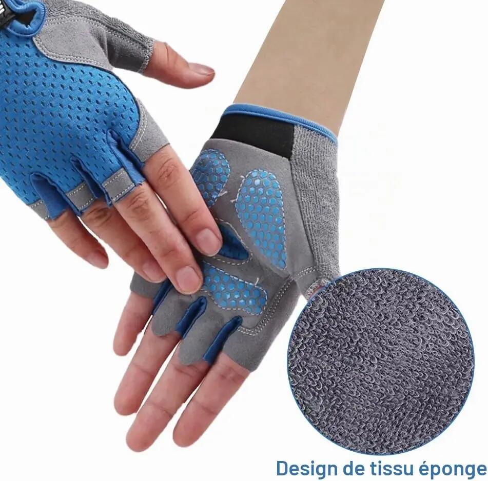 Gants de cyclisme pour enfants de 6 à 12 ans – Gants de sport antidérapants à do 3/6