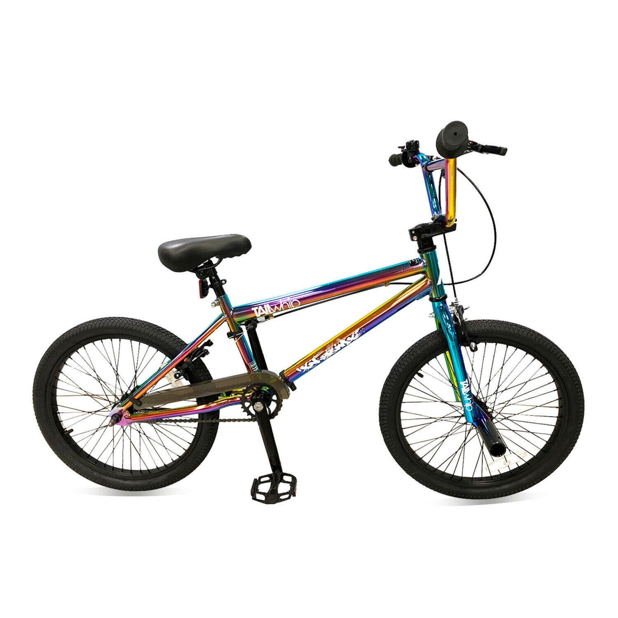 XN Tailwhip Junior BMX Bike, 20In Wheel, 25-9t - Neo Chrome Jet Fuel 1/1