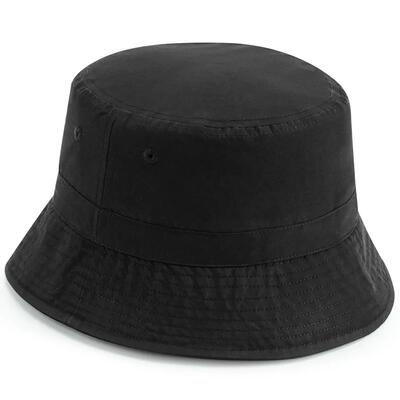 Cappello a secchiello Beechfield in poliestere riciclato - Nero - Taglia S/M
