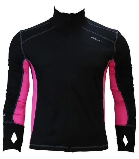 Joluvi Power Core-jack voor dames - zwart/roze