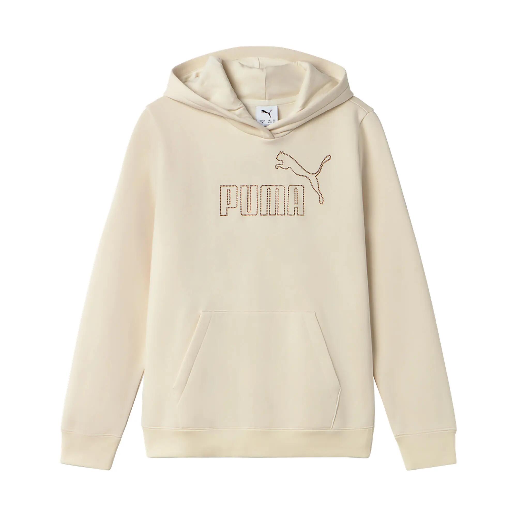 Sweatshirt Puma Ess Rhinestone Hoodie Fl G Enfant 1/4