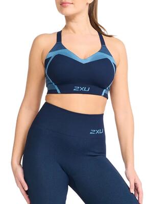 2xu motion tech-bh voor dames - midnight / lake blue