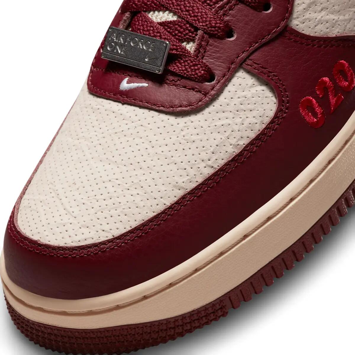 Chaussures Nike Air Force 1 Mid Rouge/Blanc 6/6