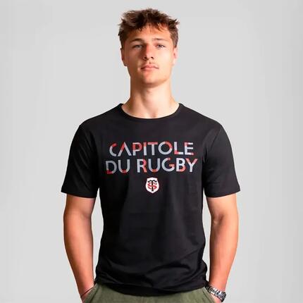 T-shirt Stade Toulousain Capitole du rugby Noir